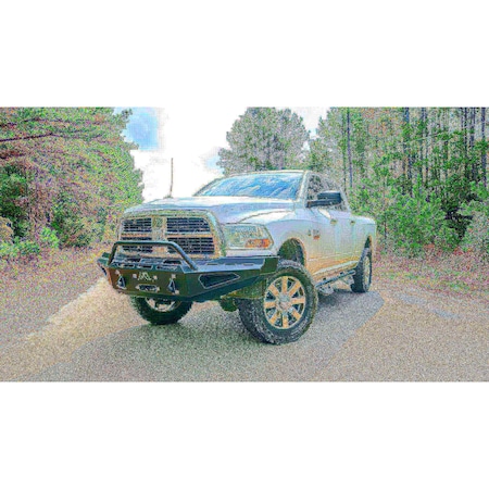 Fab Fours 94-02 RAM 2500/3500 HD RED STEEL FRONT W/ PRE-RUNNER GUARD BUMPER DR94-RS1562-1